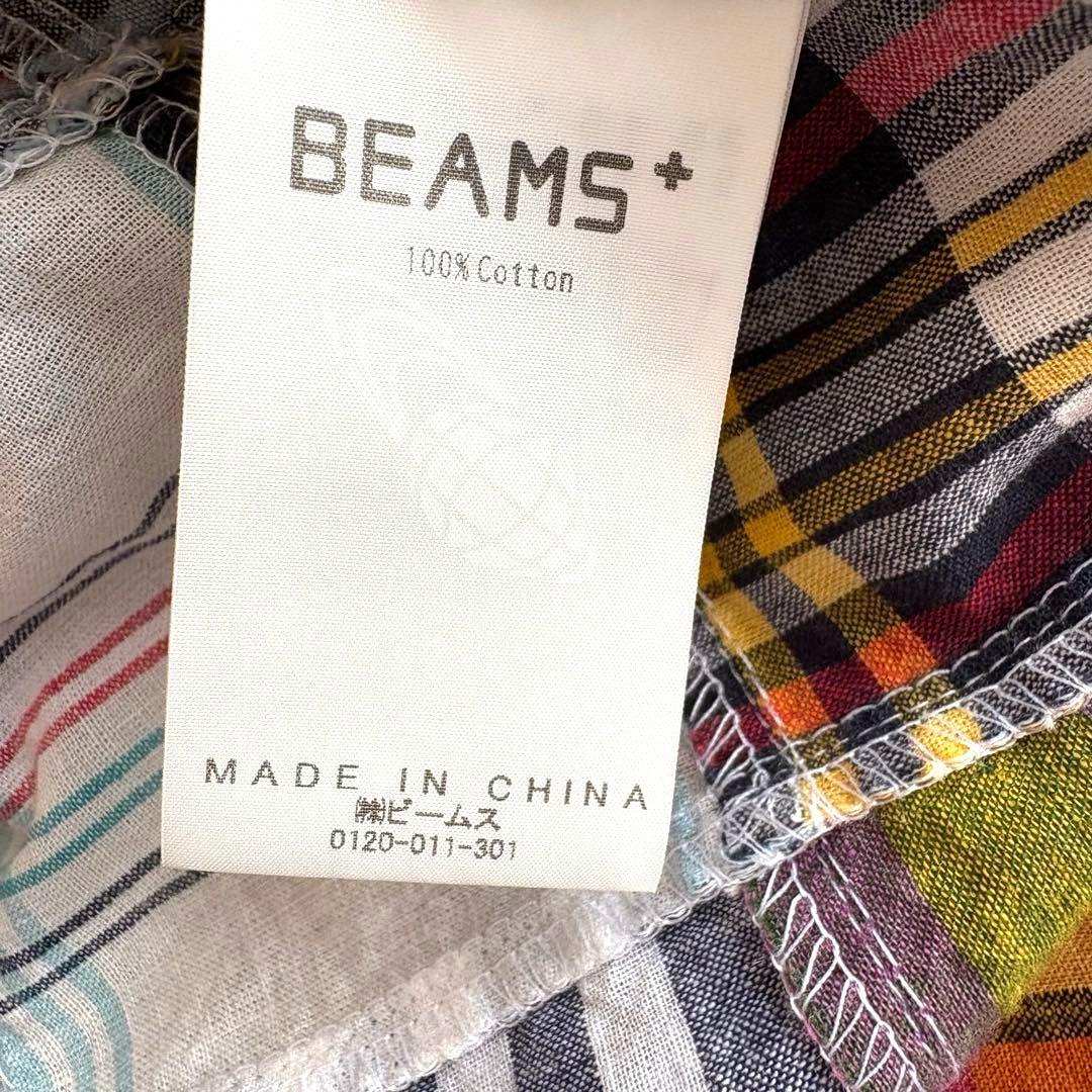 BEAMS PLUS ビームスプラス パッチワーク マドラスチェック ブルゾン