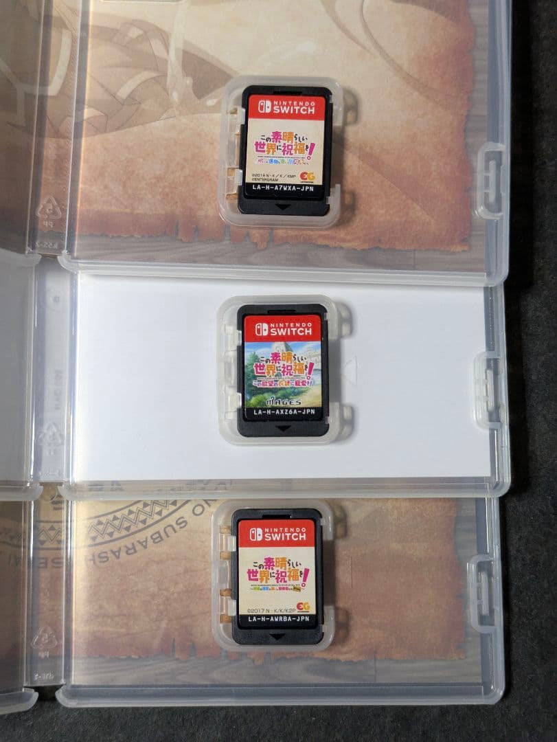 この素晴らしい世界に祝福を switch 3セット