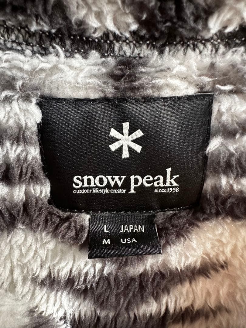  peak スノーピーク ベスト ボア ホワイト