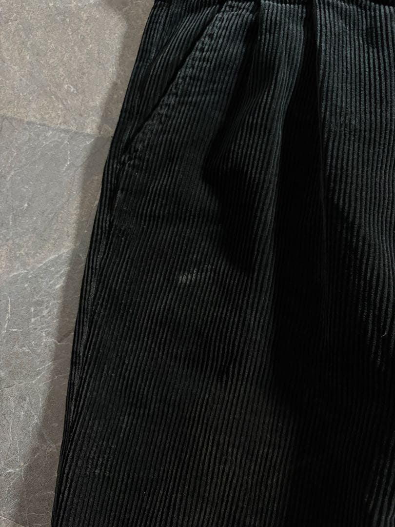 パンツ 00s old baggy fade black corduroy slacks