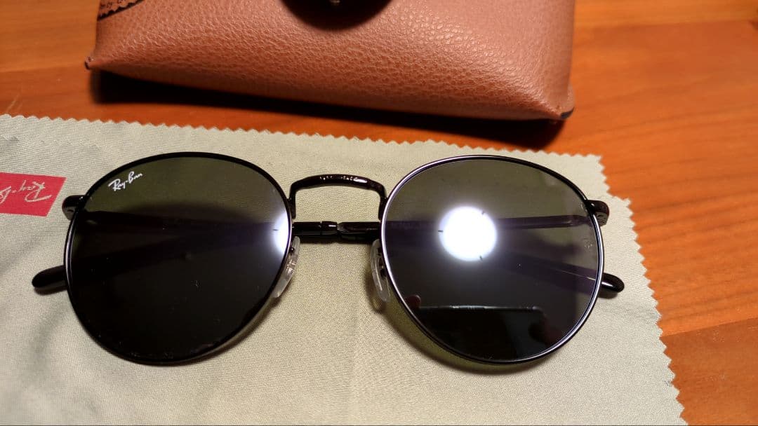 Ray-Ban サングラス ラウンド型 ケース/クロス付き【美品】