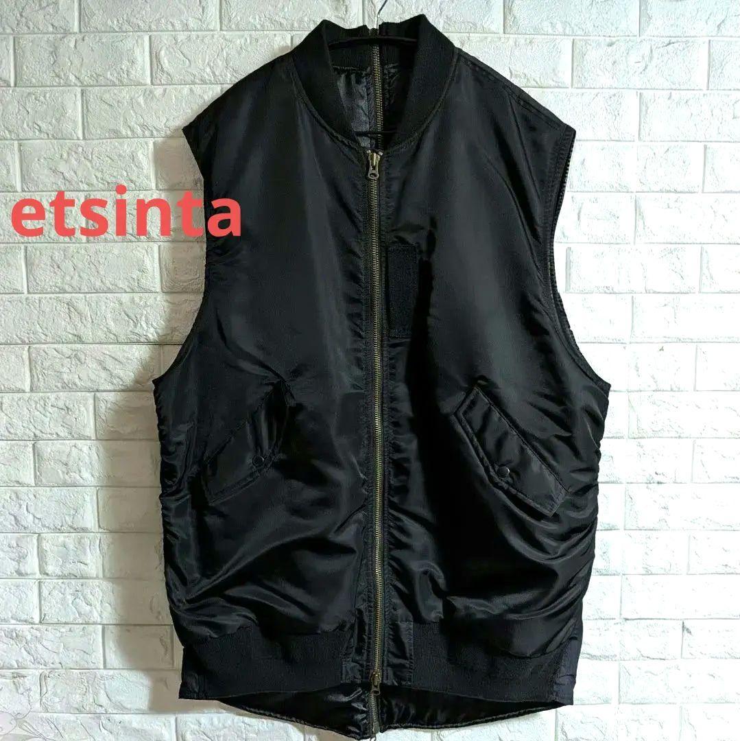 【美品】etsintä スーパーBIG　MA1ベスト　エシンタ