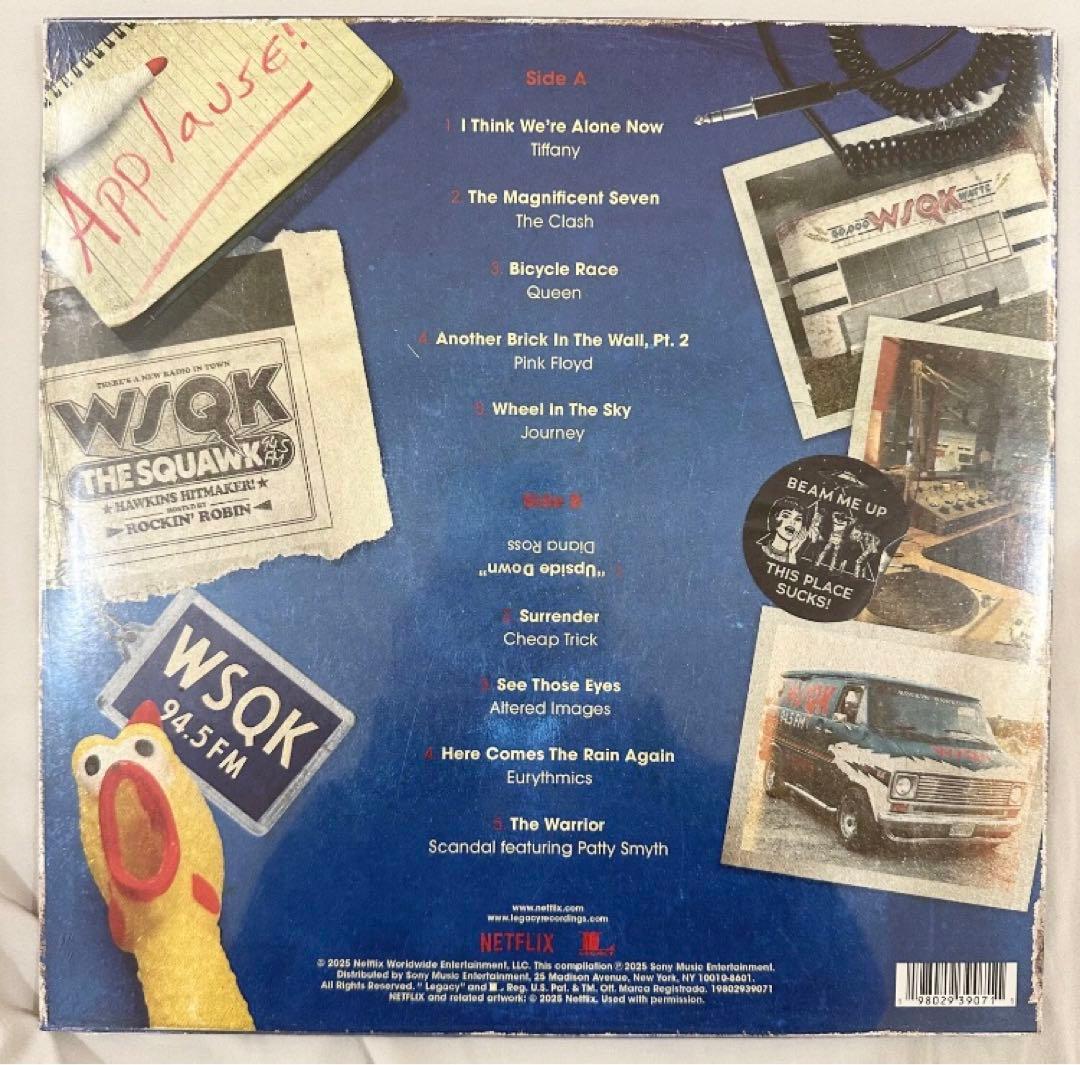 希少 ストレンジャーシングス WSQK レコード STRANGER THINGS
