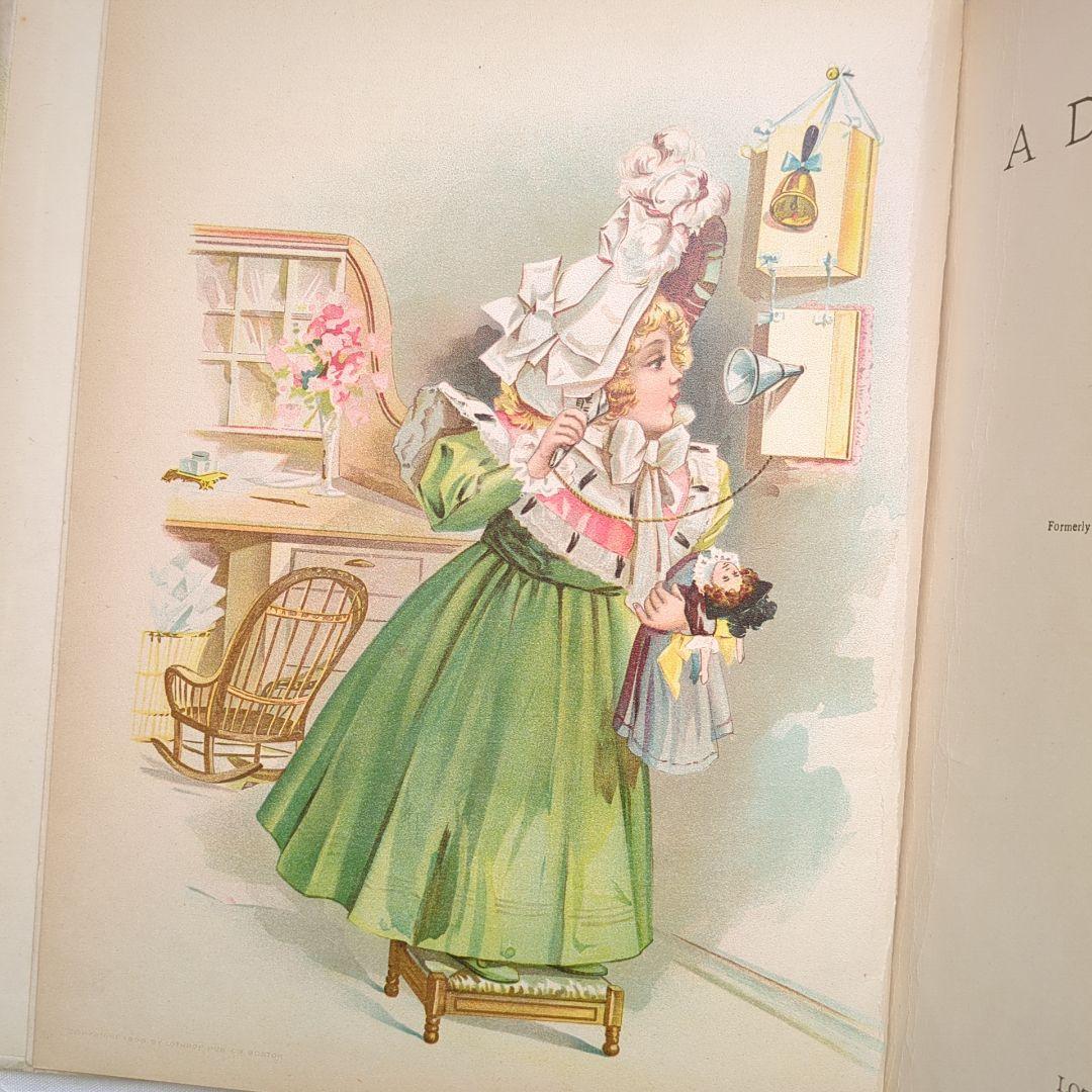 稀少1898アンティーク絵本 児童書 洋書古書 ヴィクトリアン ヴンテージ