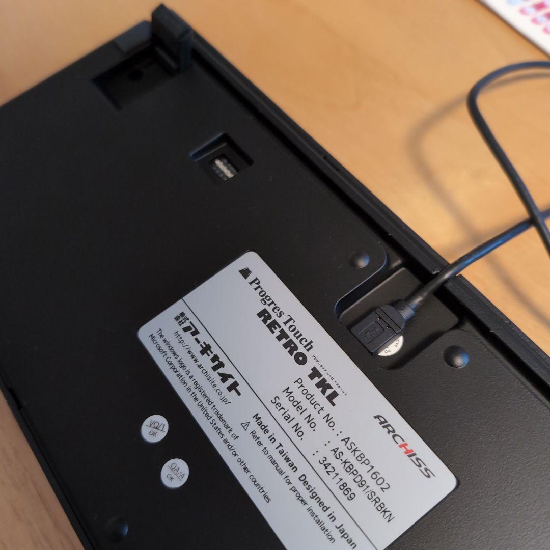 Progres Touch RETRO TKL メカニカルキーボード 赤軸静音