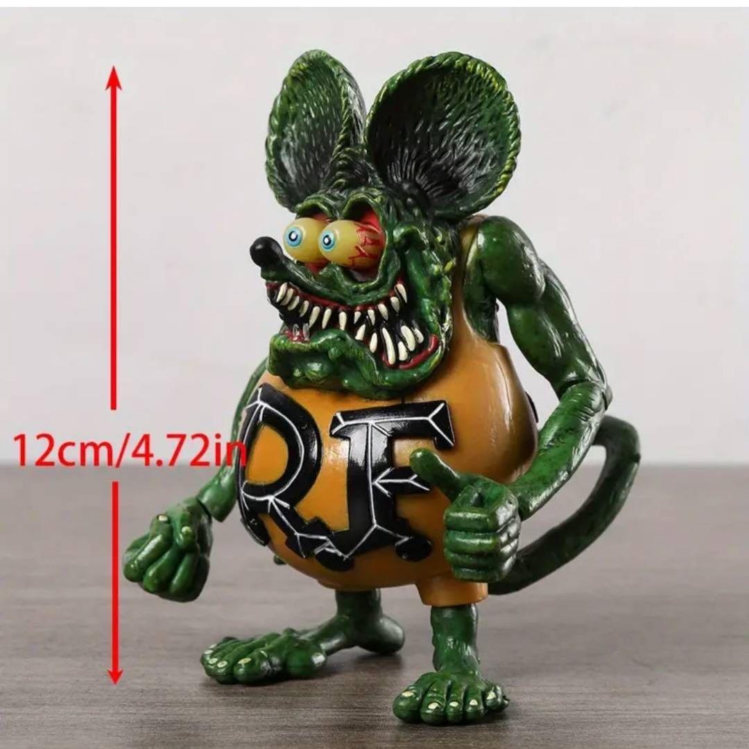新品未開封　ラットフィンク　フィギュア　手足可動式　3体セット