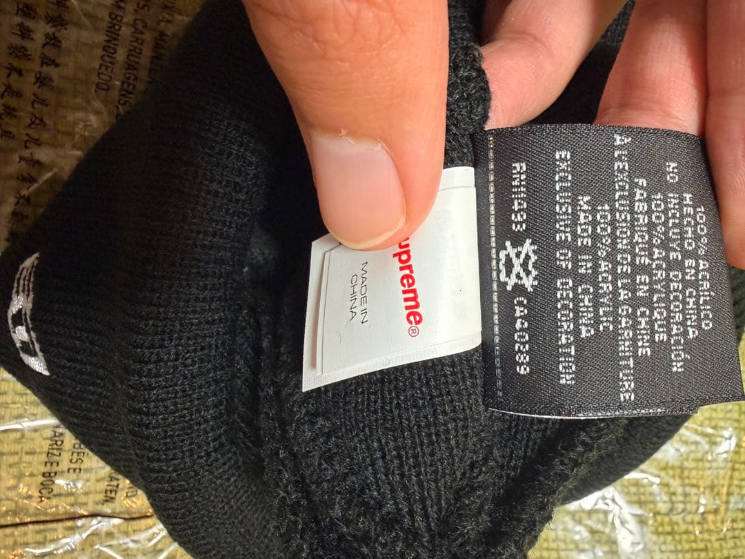 Supreme New Era 100% Wool Beanie ブラック