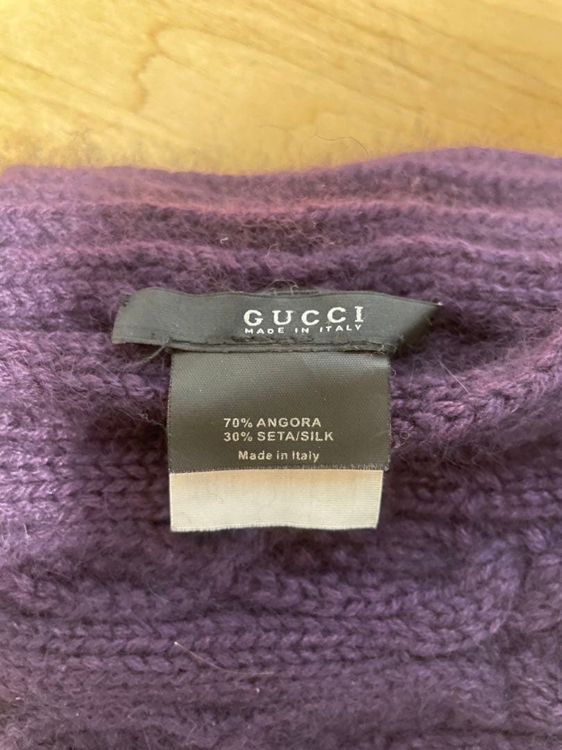 まぁちゃん_GUCCI グッチ マフラー ストール アンゴラ 絹