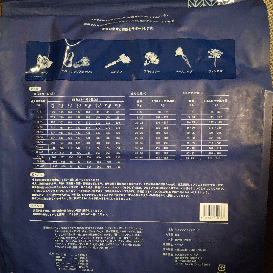 Nelson's ドッグフード 5kg