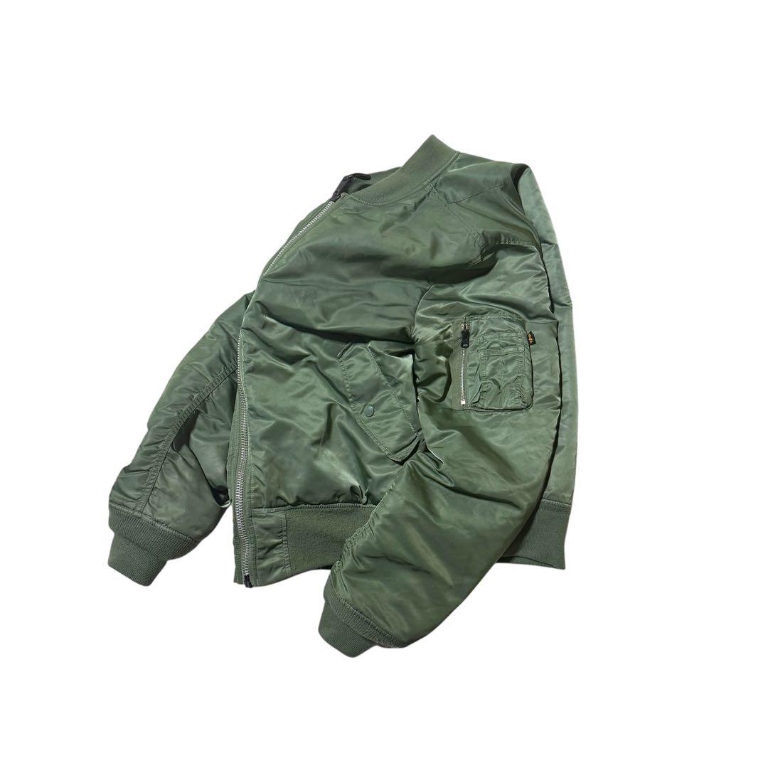 ALPHA INDUSTRIES MA-1 フライトジャケット XL セージ