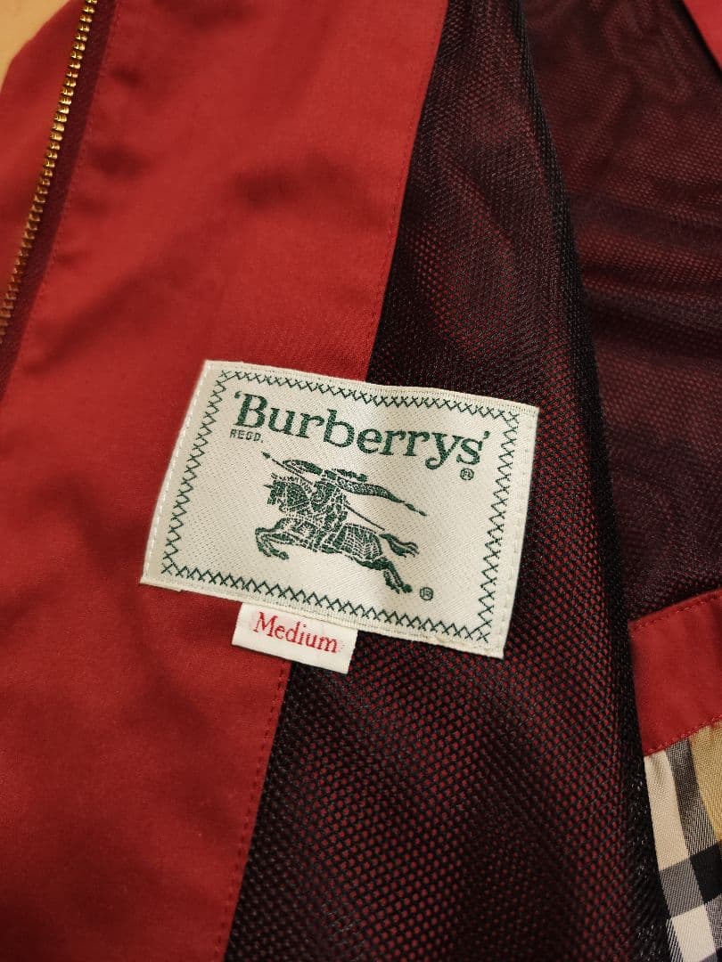 Burberry スプリングコート レッド レディースM
