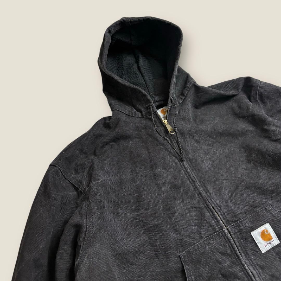 90’s USA製 Carhartt アクティブジャケット フェードブラック