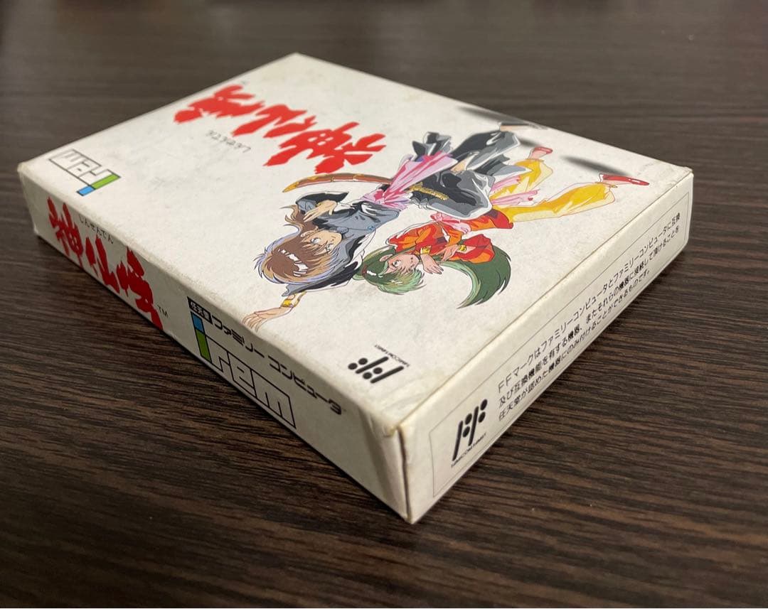 ファミコン　中古カセット　神仙伝　箱　説明書付き