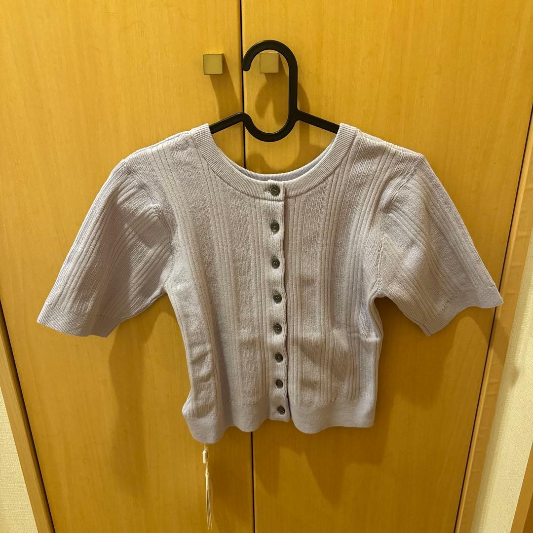 トップス clane W FACE RIB KNIT CARDIGAN