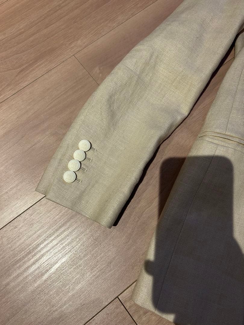 UNITED ARROWS ベージュ ダブルブレストジャケット 36