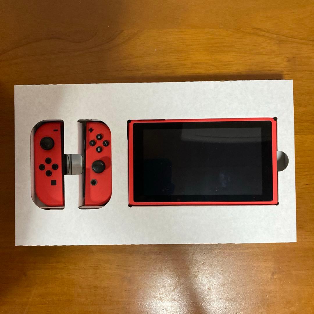 【美品】Nintendo Switch マリオレッド×ブルー セット