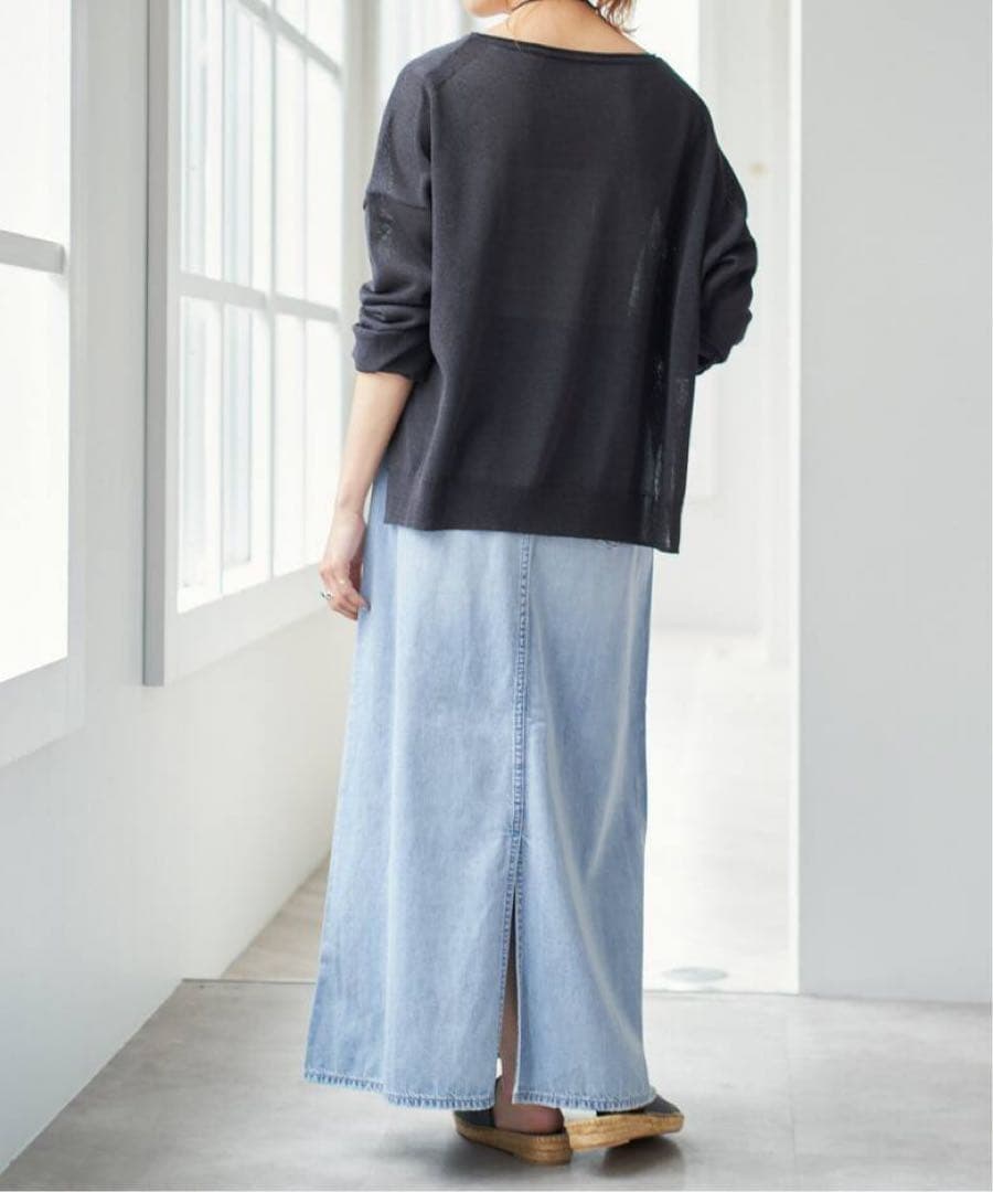 デニムロングスカートupper hightsアッパーハイツ LAZY SKIRT