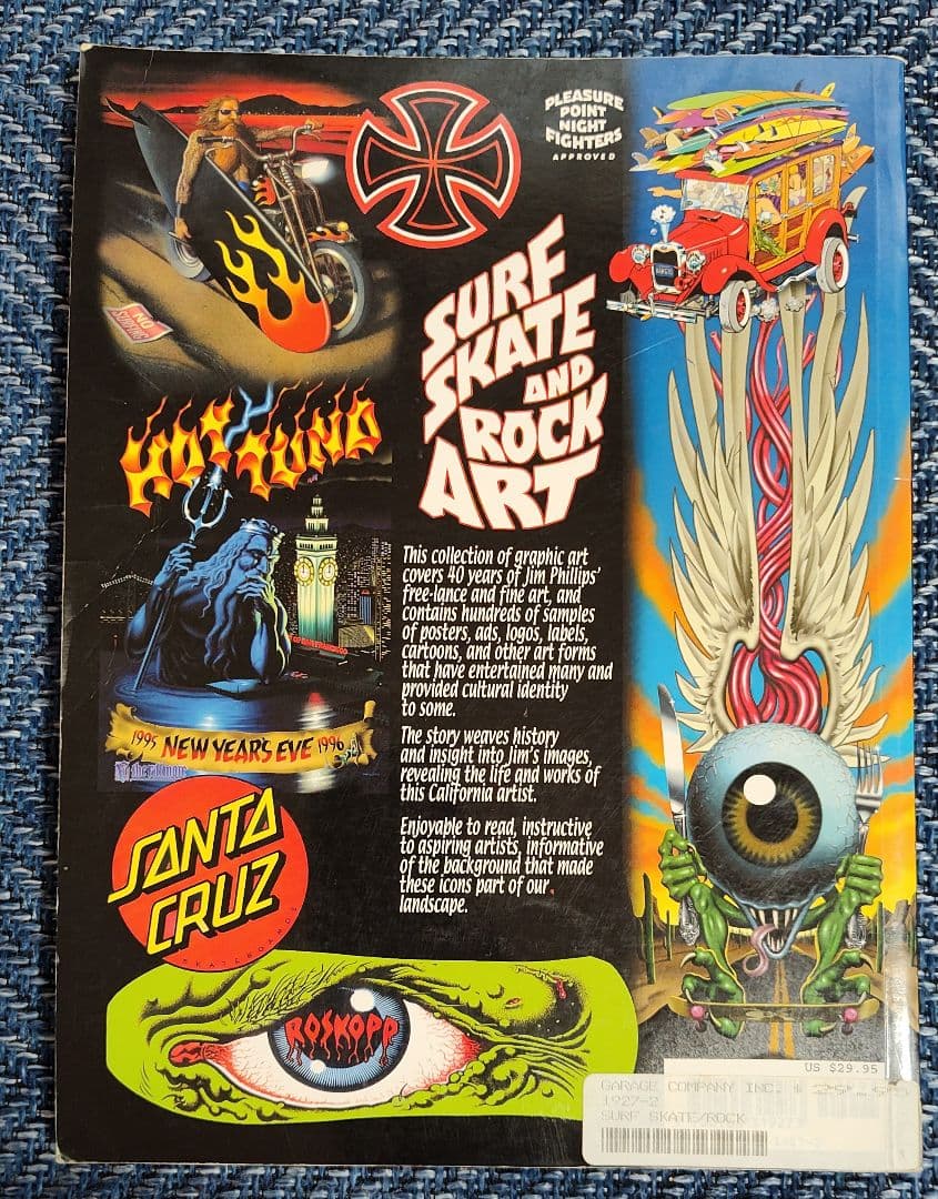 洋書 SURF SKATE ART & ROCK OF JIM PHILLIPS