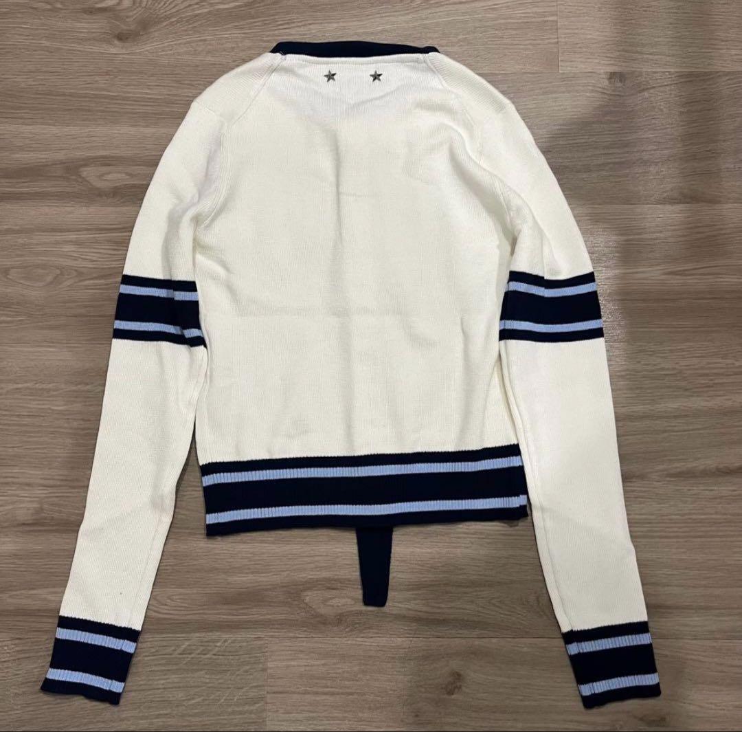 新品✨Bibiy. B.CLUB TIE CARDIGAN WHITE 即日発送