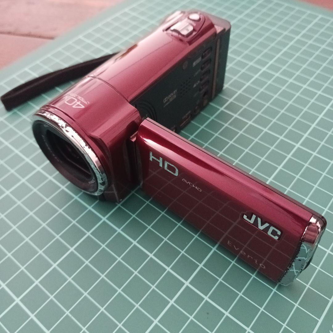 JVC Everio GZ-HM450-R 本体＋付属品セット 三脚付き 中古品