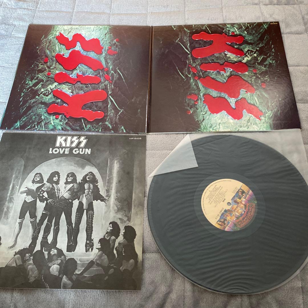 KISS レコード 3枚セット売り。 LOVE GUN 、DYNASTY、他