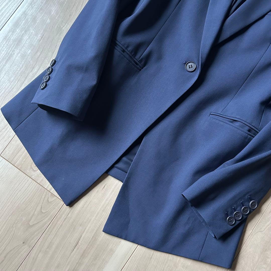 美品＊Theory【定価4.8万】 丈長め 新型テーラードジャケット 2 紺