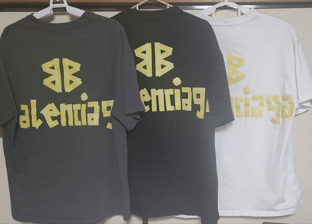 【今週末限定値下げ】BALENCIAGA テープロゴ Tシャツ 3枚セット