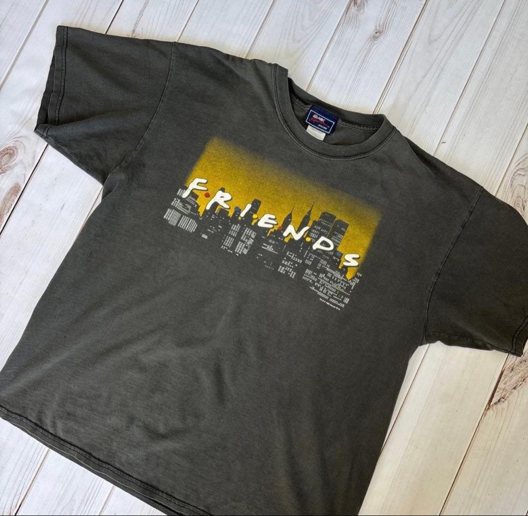 ④【良フェード】friends TV フレンズ　Tシャツ　海外ドラマ　夕焼け