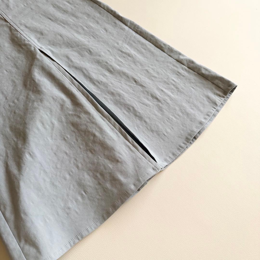 25SS 【ミューズ】ストレッチツイル フレア ロングスカート ドゥーズィ