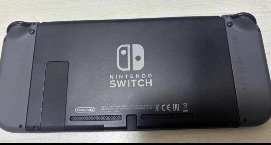【美品】Switch 本体 グレー バッテリー強化版 動作確認済　ケース付