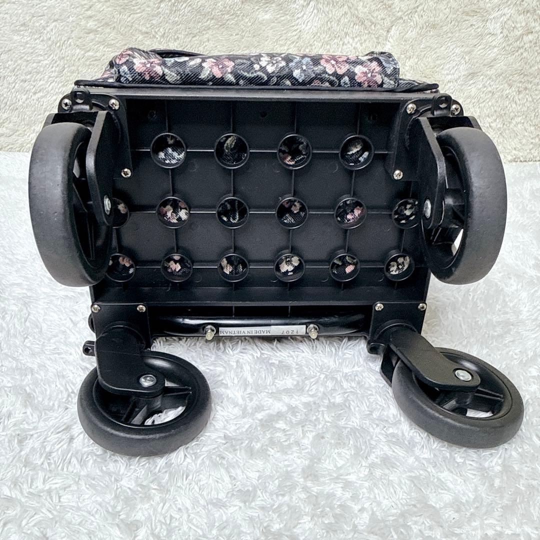 島製作所 ショッピングカート サイドカー メロディスムーズST 小花柄 軽量