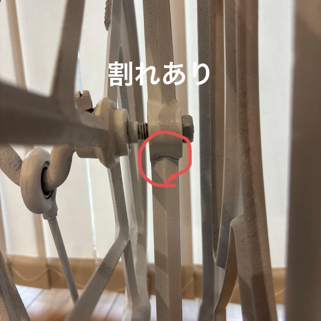 るー　ミシン脚　RHYTHM白脚ミシンテーブル（訳あり）　ミシン脚用