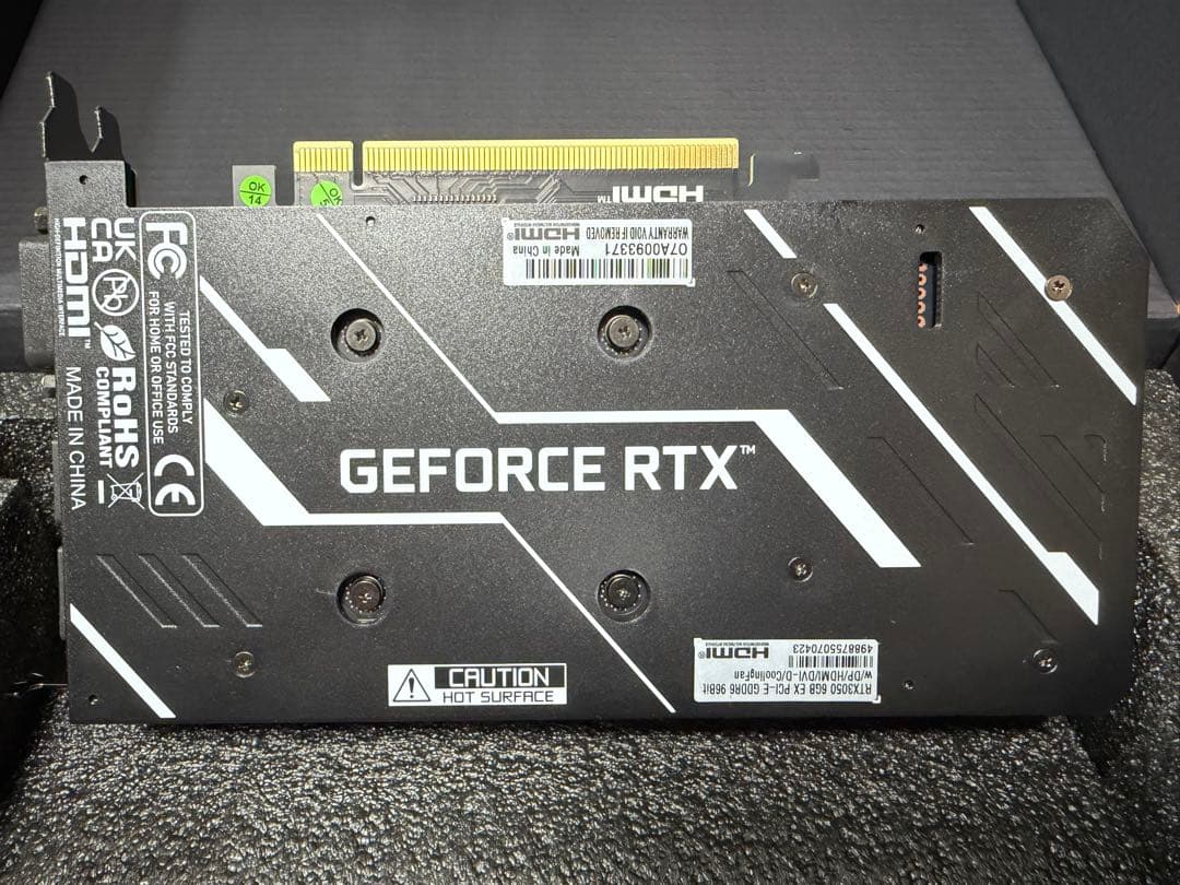 玄人志向 GeForce RTX 3050 6GB (RTX3050)
