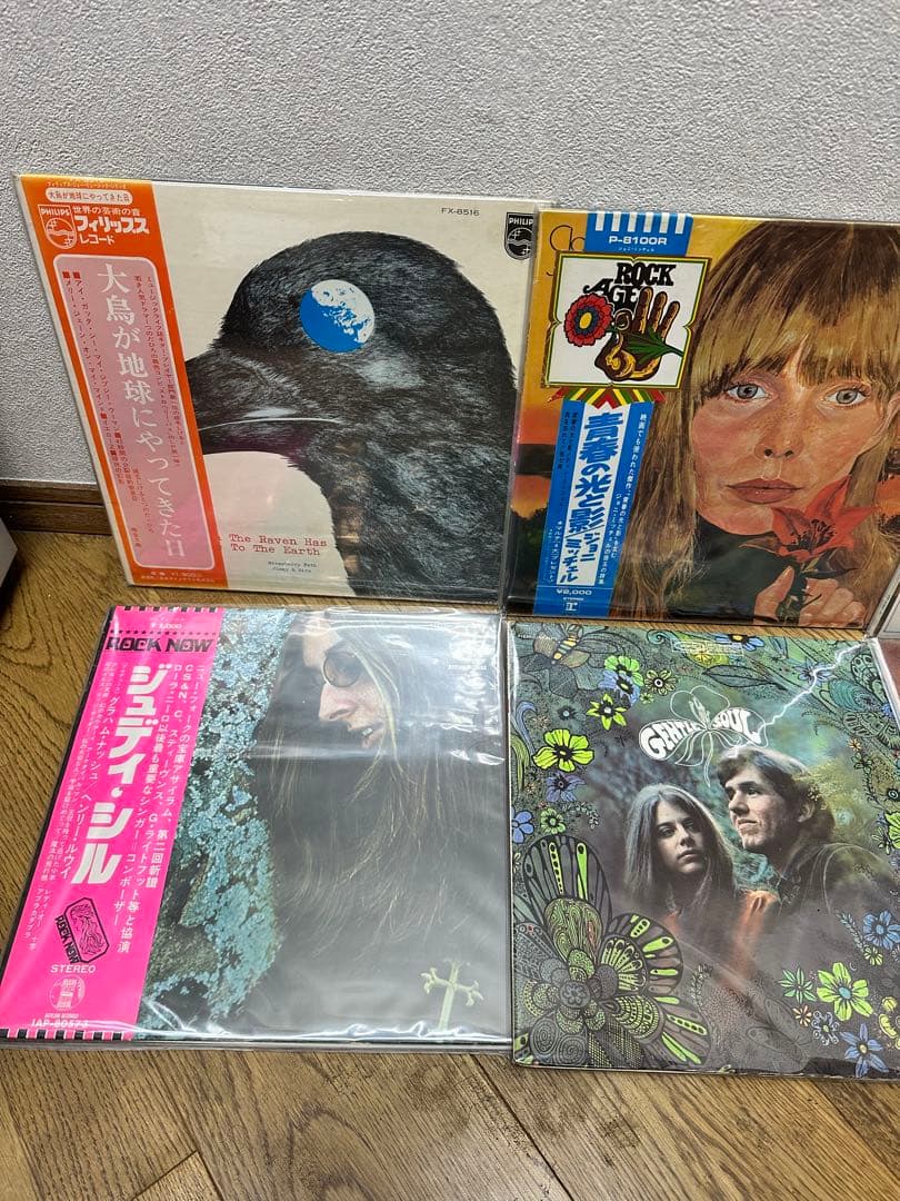 初回帯　帯付　ジョニミチェル　シドバレット　ストロベリーパス　11枚　見本盤
