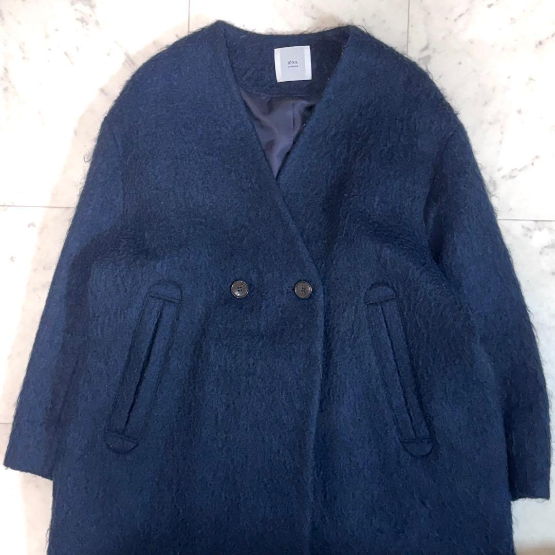 IENA イエナ　LA BOUCLE モヘア　シャギーコート　NV色