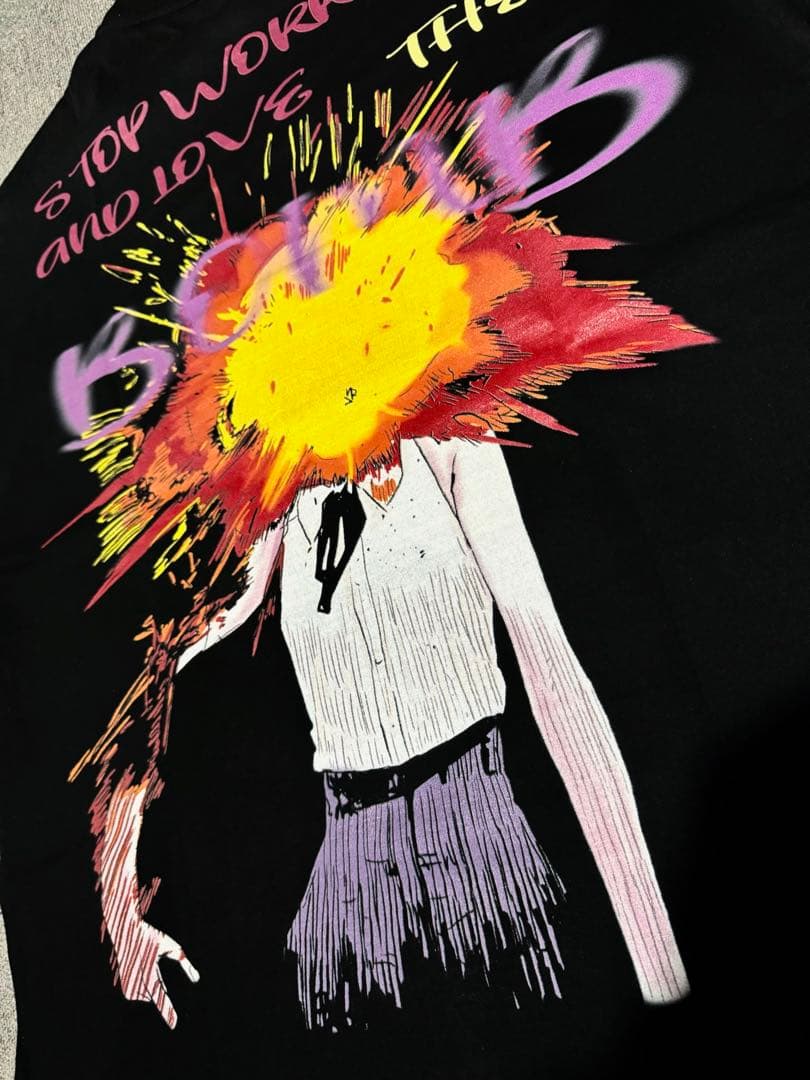 チェンソーマン レゼ アニメ Tシャツ ブラック XLsize black