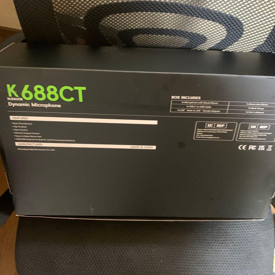 FIFINE ダイナミックマイク 黒 K688CT (ブラック)