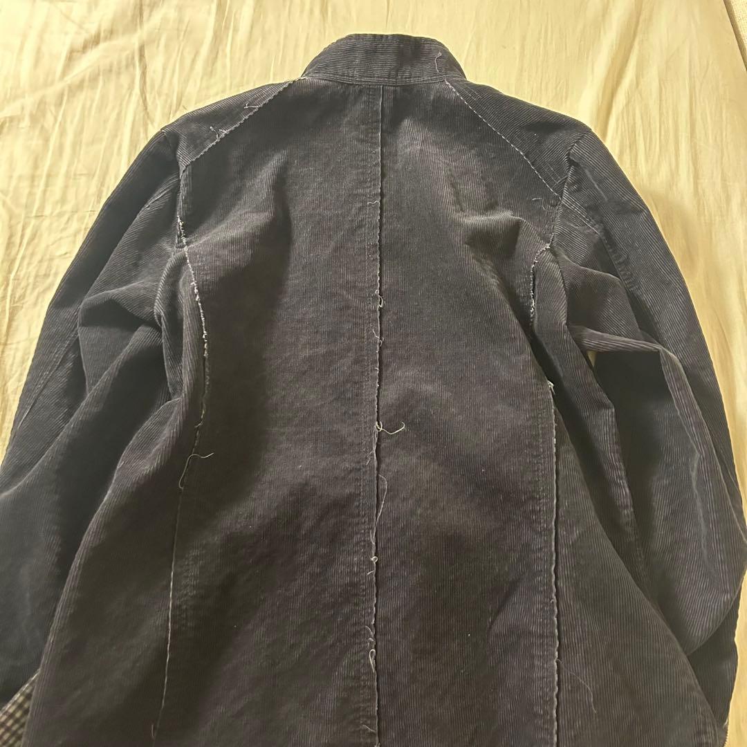 plantation issey miyake コーディロイチェック　切り替え