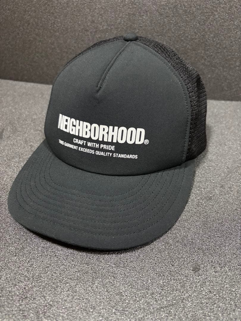 NEIGHBORHOOD ブラック トラッカーキャップ
