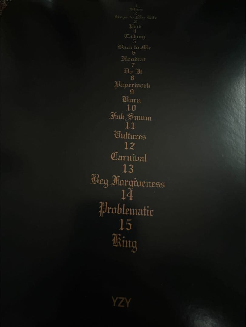 kanye west ye Vultures 1 レコード　LP オフィシャル盤