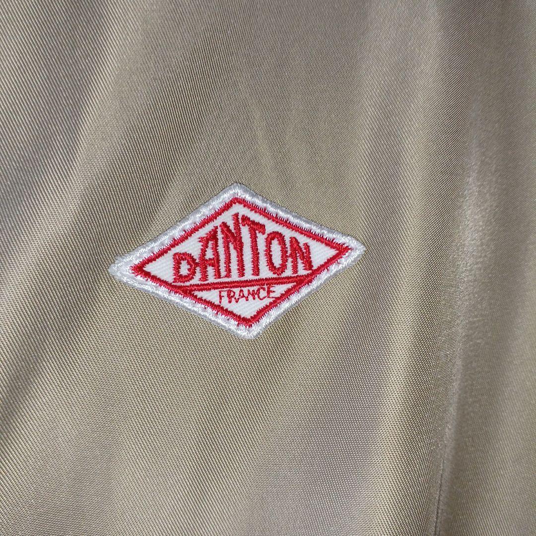 【DANTON 】フード付きベージュコート 36　美品　ポリエステル100%