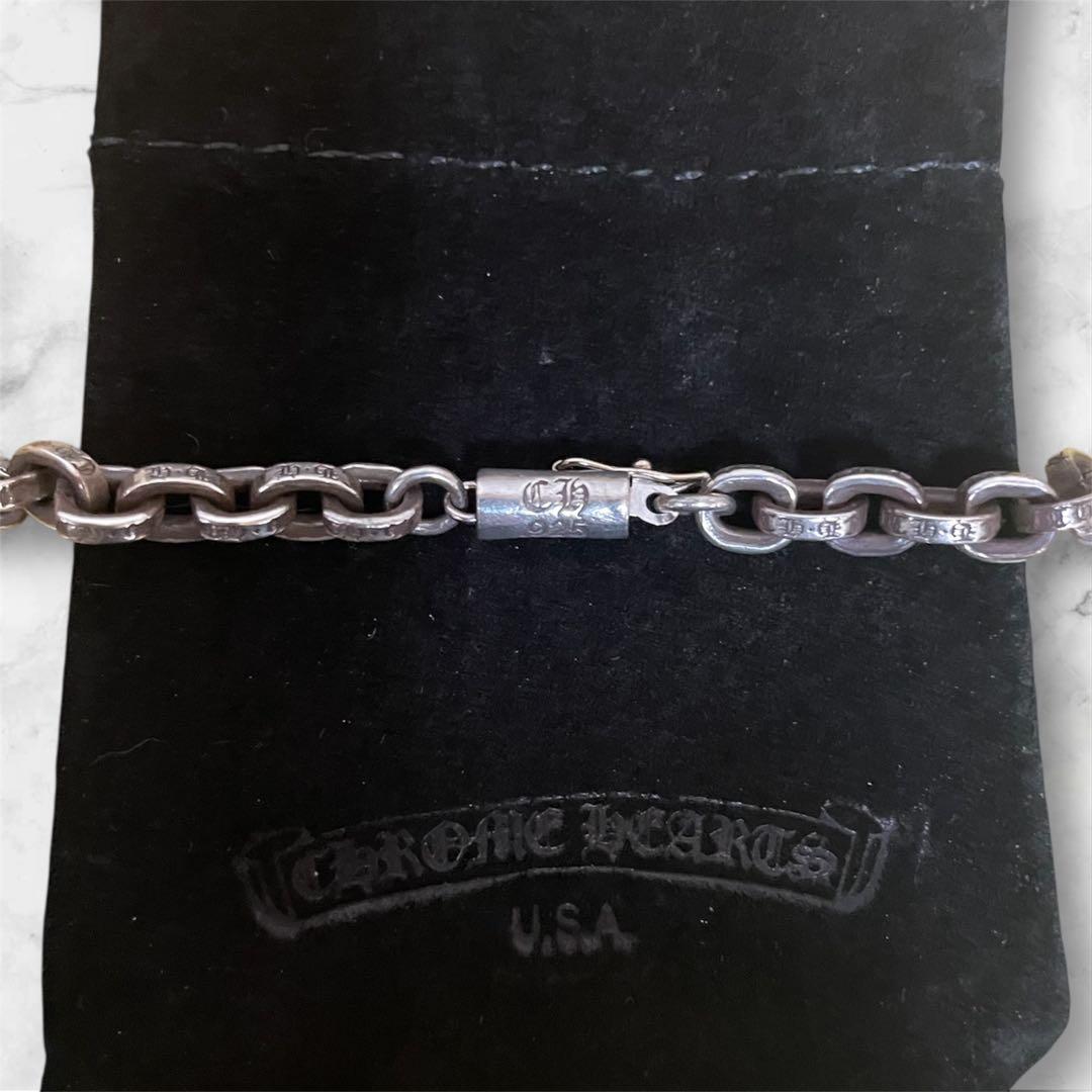 【特価】CHROME HEARTS 20inch ペーパーチェーンネックレス