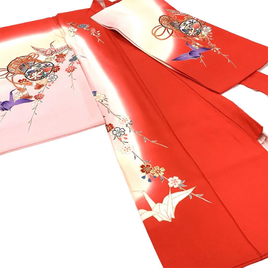 ◎mk-1312　女児　御祝着・襦袢 セット　　お宮参り　　10-2
