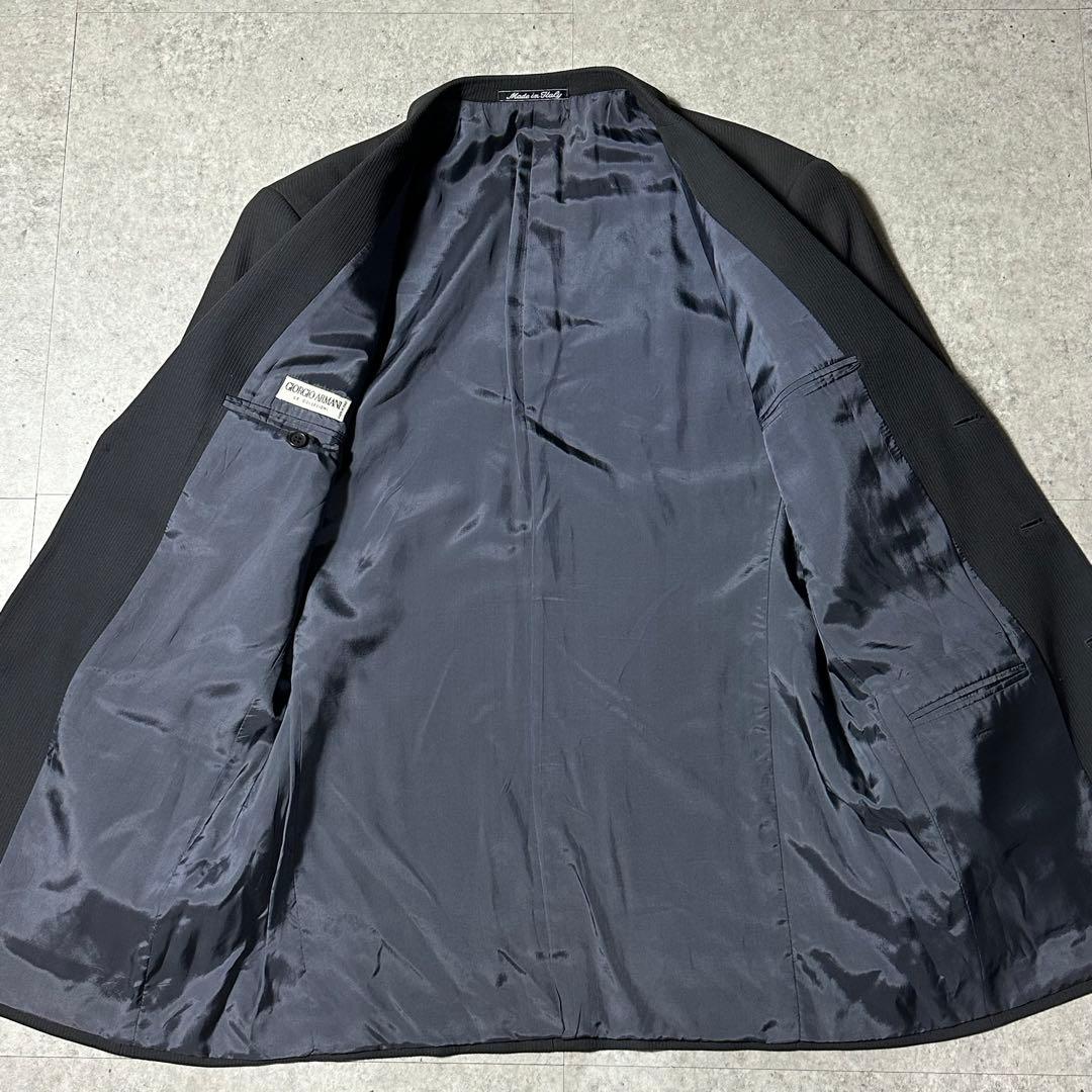 90s Giorgio Armani 細かいストライプ バージンウール