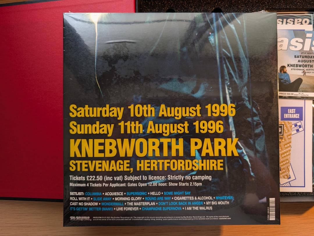Oasis Knebworth 1996 ボックス 未使用同様 完売 日本未発売