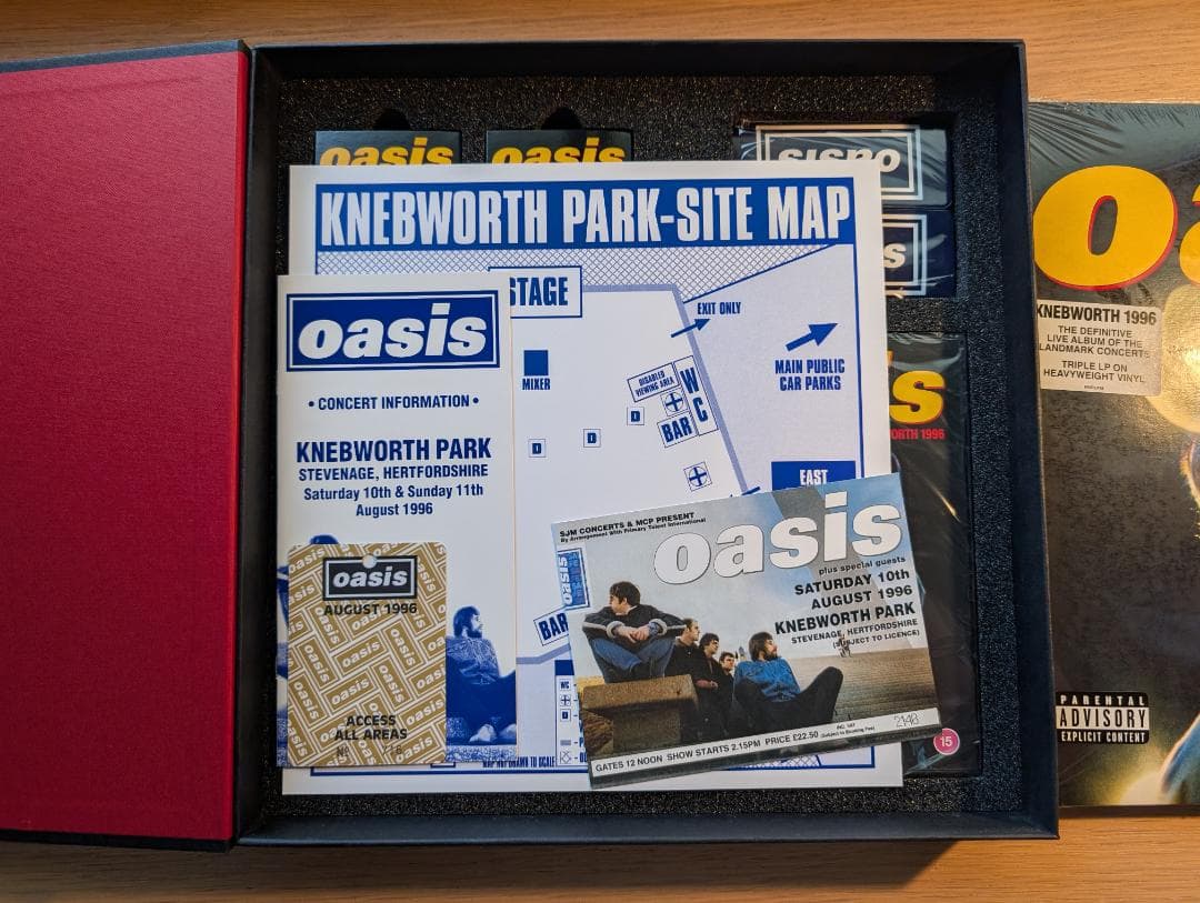 Oasis Knebworth 1996 ボックス 未使用同様 完売 日本未発売