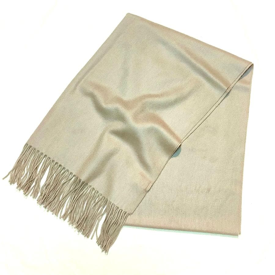 残り僅か値下60㎝×200大判100%カシミヤストールマフラーSBG新品