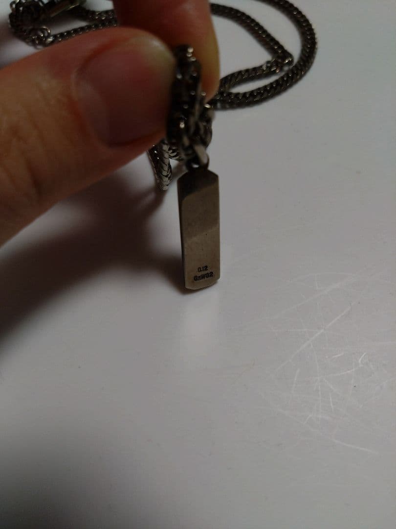 喜平ネックレス ゲルマニウム ダイヤモンド0.12ct GⅡW32