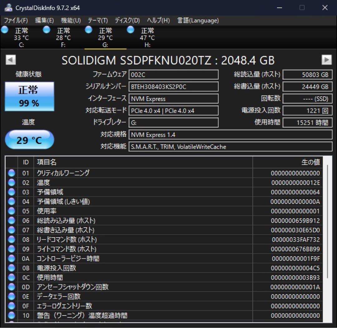 内蔵型SSD SOLIDIGM PCIe4 M2 NVMe SSD 2TB P41Plus
