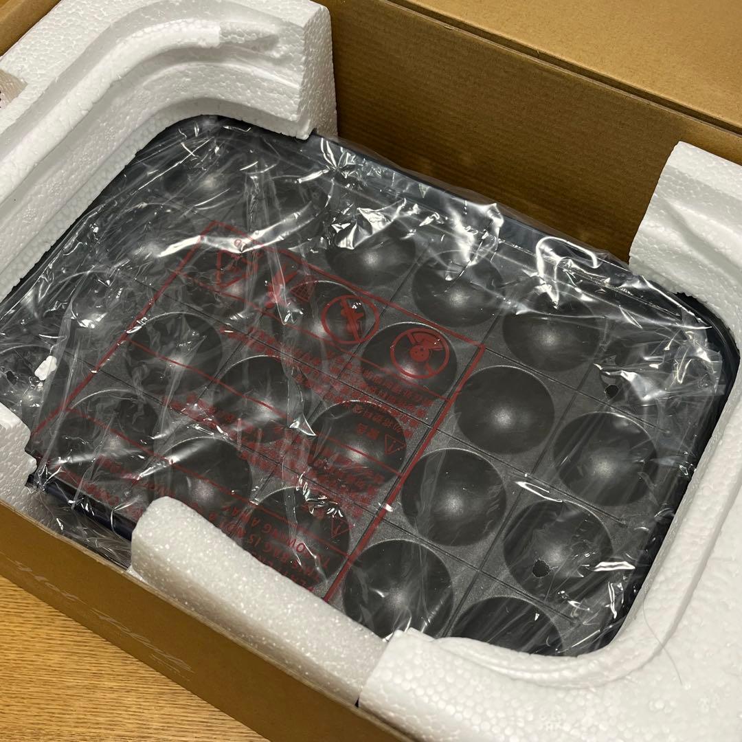 【新品】BRUNO／コンパクトホットプレート（BOE021-NV）たこ焼き＆平面